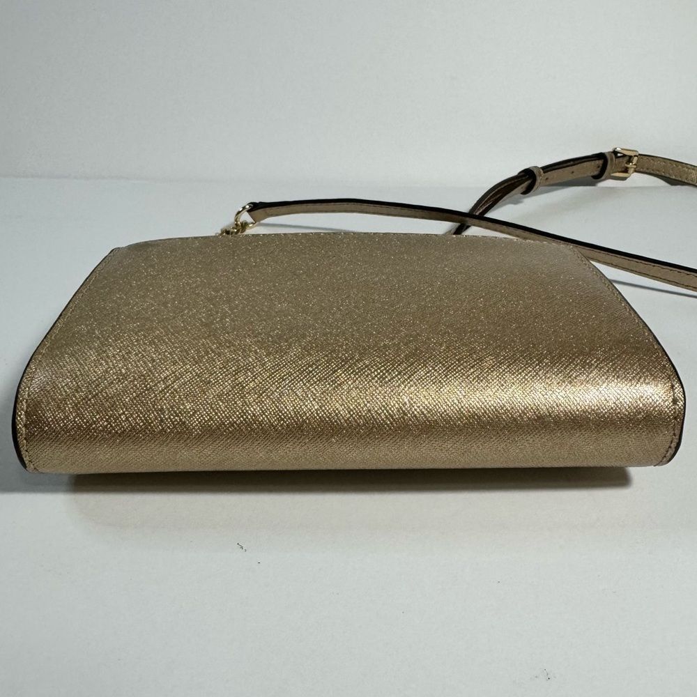 Michael Kors Gold Glitter Crossbody Purse - Picture 5 of 7